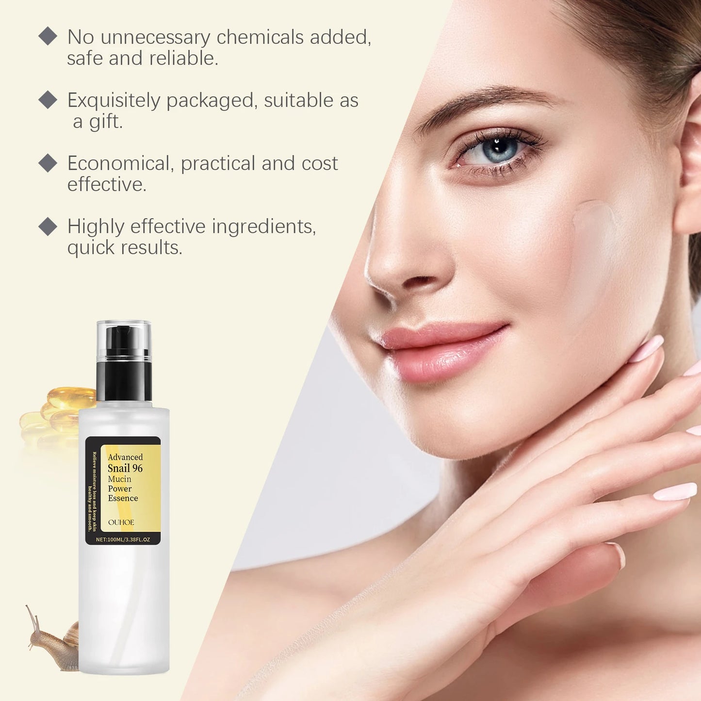 Snail Mucin 96% Korean Facial Essence