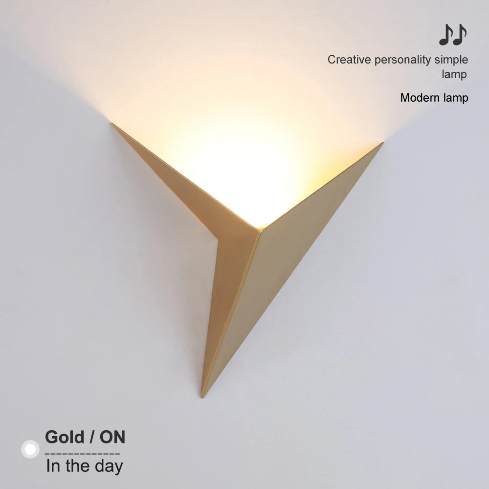 Modern Minimalist Triangle LED Wall Lamp